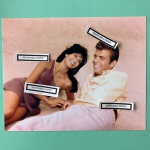 Barbara Luna & Fabian Photo 8"X10" color The 1962 Film - Five Weeks in a Balloon